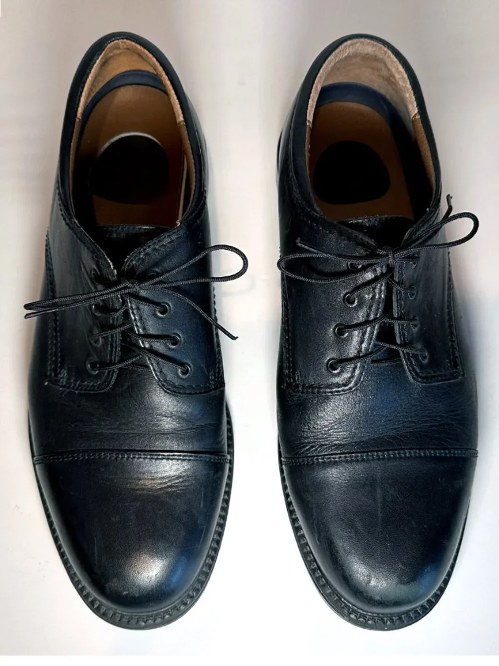 Dockers Gordon Black Leather Cap Toe Oxford Dress Shoes Men's 11M Comfort Flex